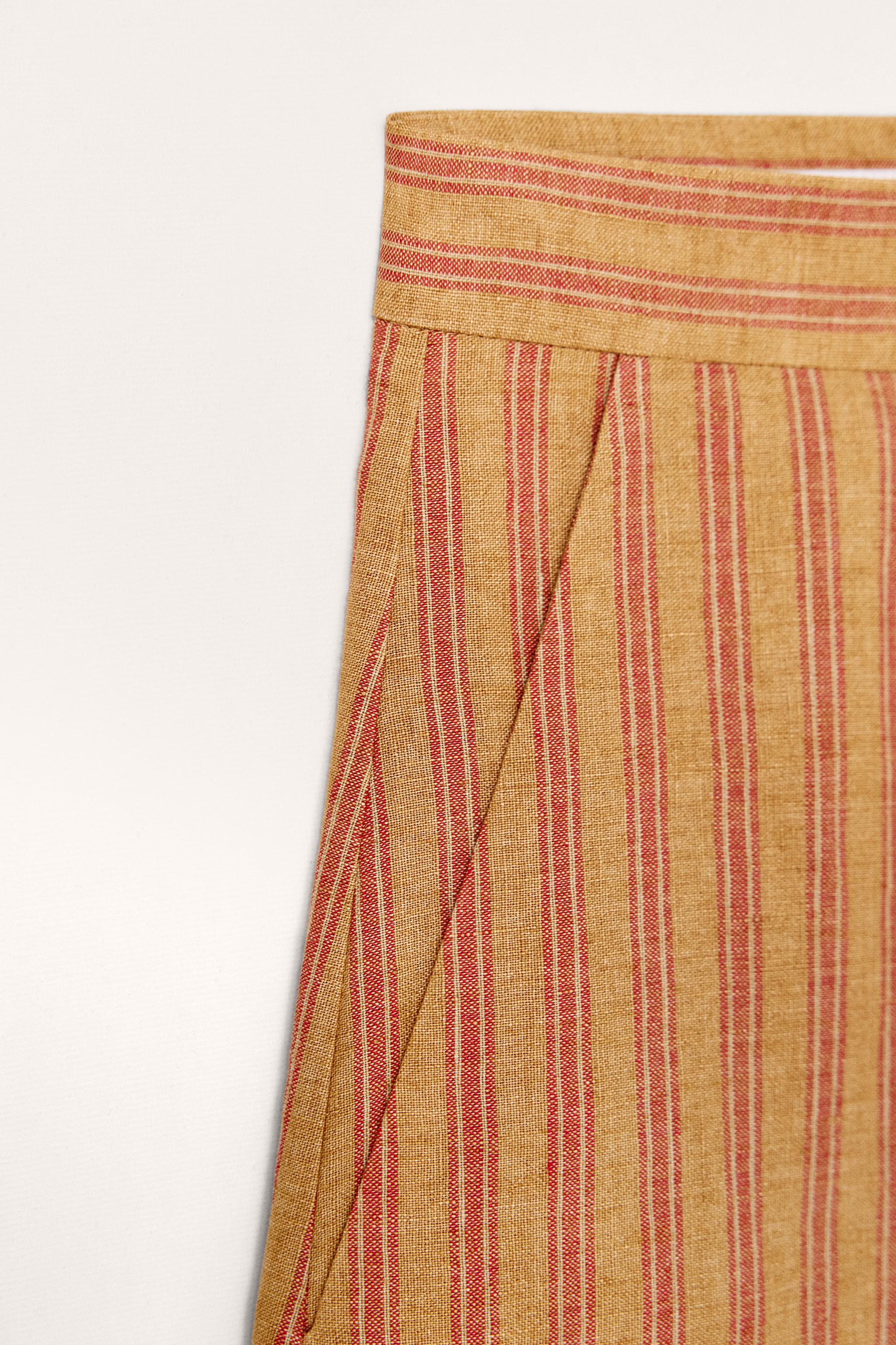 STRIPED LINEN SHORTS LIMITED EDITION